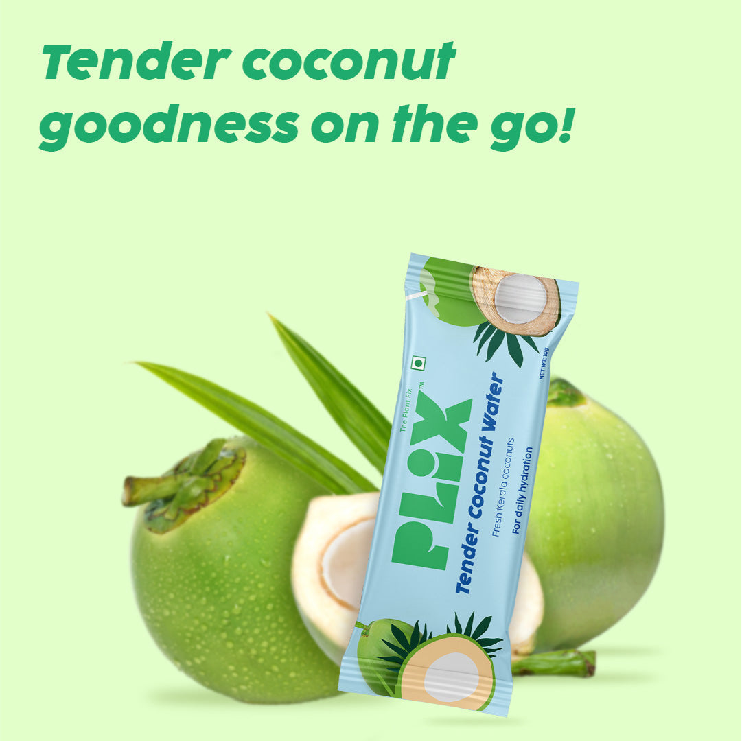 Tender Coconut Water Premix Powder for Energy & Hydration 90 Pack